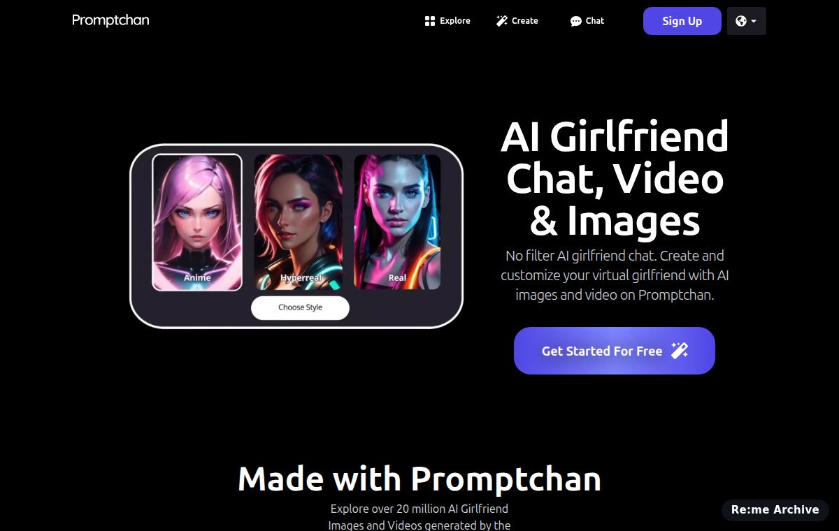 Promptchan のスクリーンショット