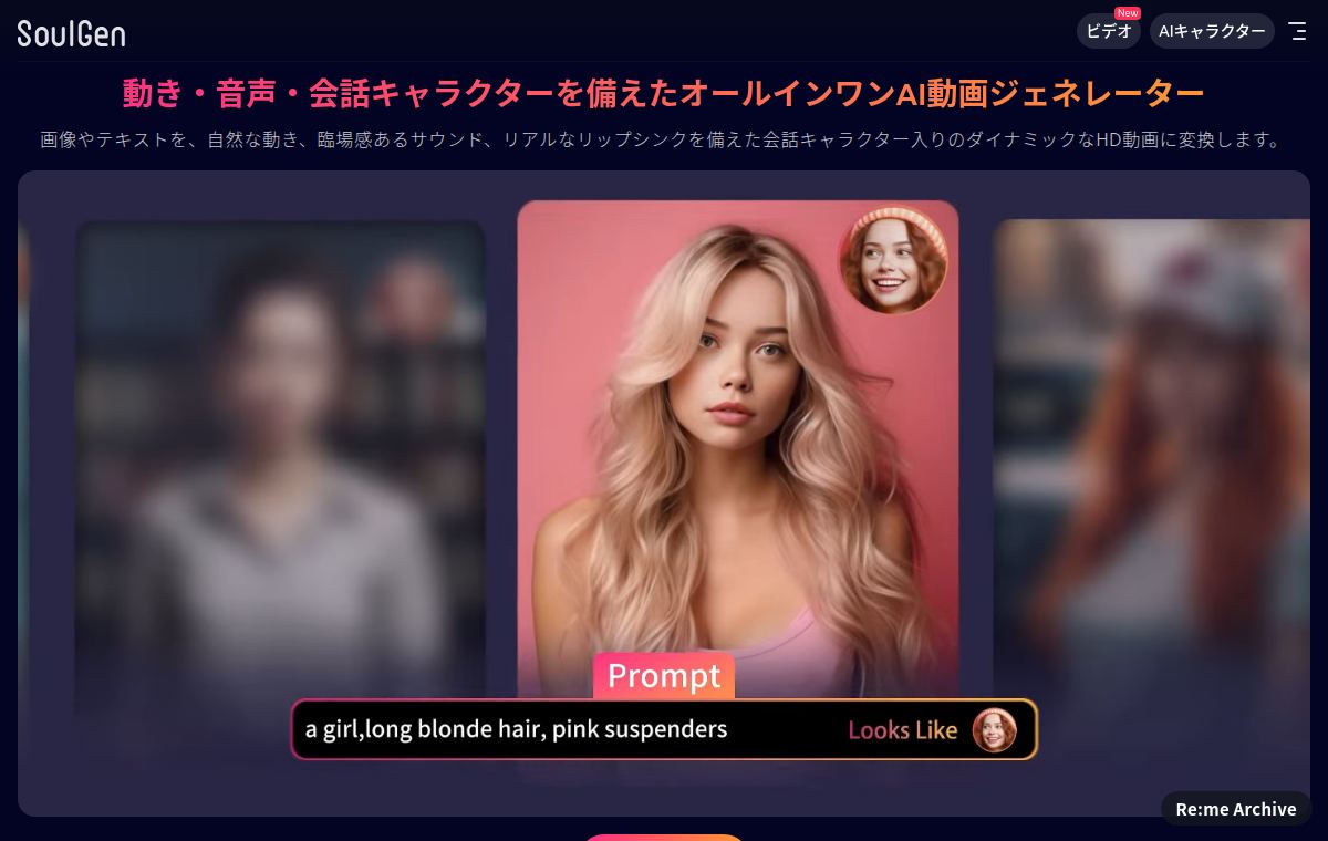 SoulGen のスクリーンショット